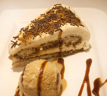 postre del bar Bergara de Donostia San Sebastián, en Gros